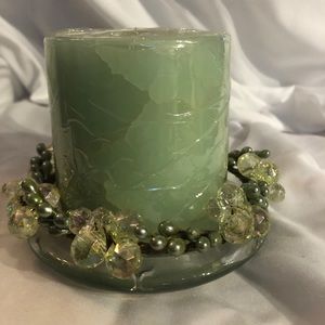 Spring Candle with holder.
